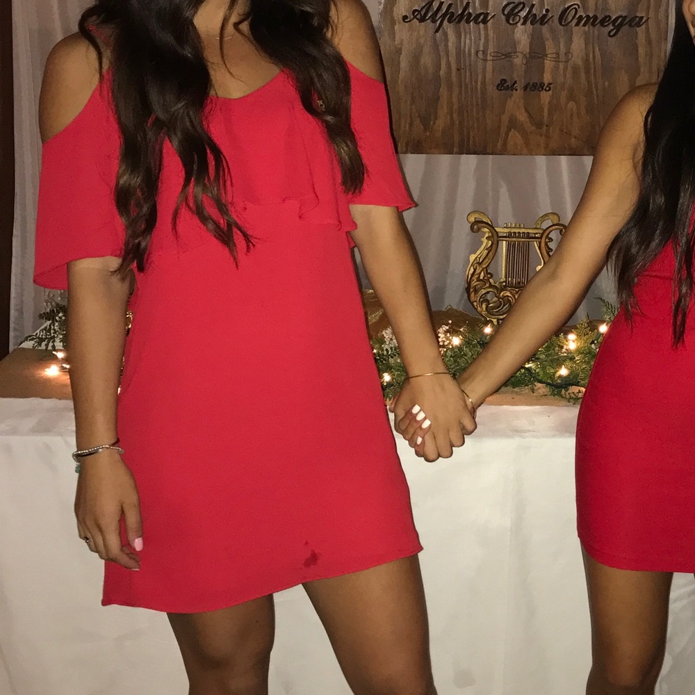 Red dress